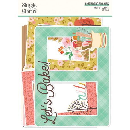 Simple Stories Chipboard  - Chipboard Frames - What's Cookin' ? (1 csomag)