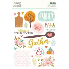   Simple Stories Matrica  - Rub-Ons - What's Cookin' ? (2 ív)