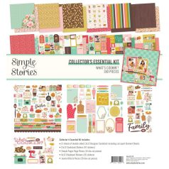   Simple Stories Scrapbook papírkészlet 12" (30 cm) - Collector's Essential Kit - What's Cookin' ? (1 csomag)