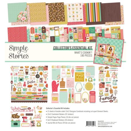 Simple Stories Scrapbook papírkészlet 12" (30 cm) - Collector's Essential Kit - What's Cookin' ? (1 csomag)