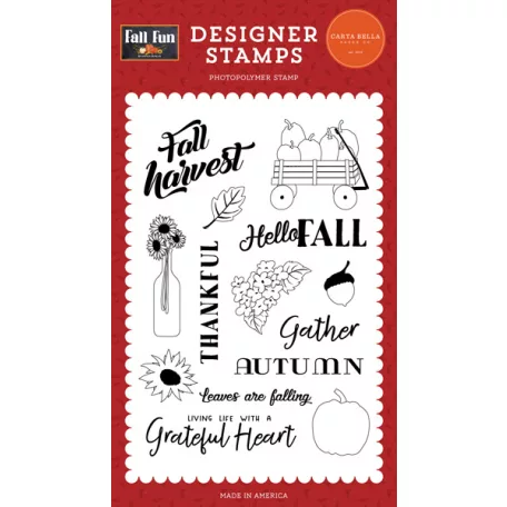 Carta Bella Szilikonbélyegző  - Clear Stamps - Fall Fun (1 db)