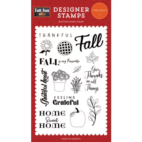 Carta Bella Szilikonbélyegző  - Clear Stamps - Fall Fun (1 db)