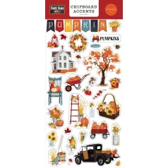   Carta Bella Chipboard 6"X12" - Chipboard Accents - Fall Fun (1 ív)