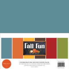   Carta Bella Papírkészlet 12" (30 cm) - Coordinating Solids Paper Pack - Fall Fun (6 lap)