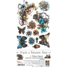   Craft O'Clock Kivágóív - Mists Of Tollbox Town - Flower - Extras to Cut (1 csomag)