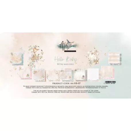 Alchemy of Art Papírkészlet 12" (30 cm) - Hello Baby - Paper Collection Set (1 csomag)