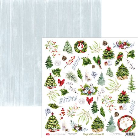 Craft & You Scrapbook papír / kivágóív 12" (30 cm) - Magical Christmas - 8 (1 ív)