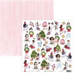  Craft & You Scrapbook papír / kivágóív 12" (30 cm) - Magical Christmas - 9 (1 ív)