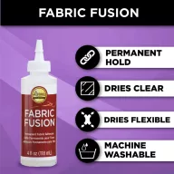   Szupererős textilragasztó 118 ml, Fabric Fusion Permanent Fabric Adhesive / Aleene’s Fabric Glue (1 db)