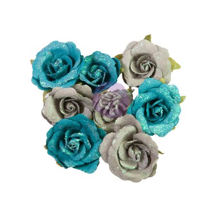 Prima Marketing Virág díszítőelem - Lost In Wonderland - Blue Illusion - Flowers (1 csomag)