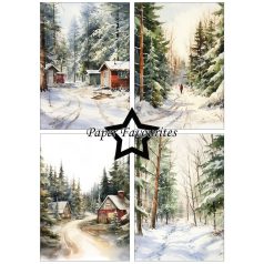   Paper Favourites Scrapbook papírkészlet A5 - Winter Forest - Paper Pack (24 ív)