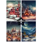 Paper Favourites Scrapbook papírkészlet A5 - Winter Village - Paper Pack (24 ív)