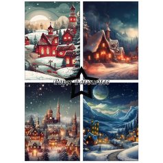   Paper Favourites Scrapbook papírkészlet A5 - Winter Village - Paper Pack (24 ív)