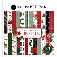  Carta Bella Papírkészlet 6" (15 cm) - Paper Pack - A Wonderful Christmas (24 lap)