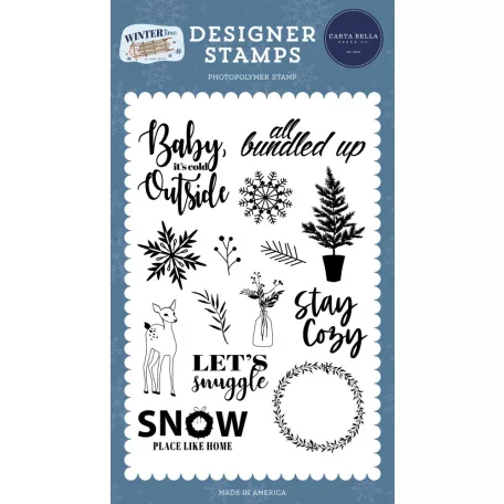 Carta Bella Szilikonbélyegző  - Clear Stamps - Wintertime (1 db)