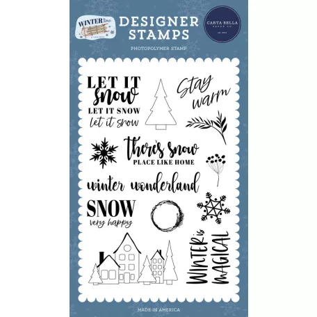Carta Bella Szilikonbélyegző  - Clear Stamps - Wintertime (1 db)