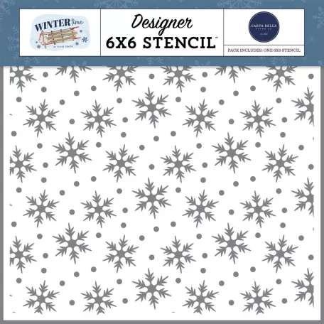 Carta Bella Stencil 6" (15 cm) - Stencil - Wintertime (1 csomag)