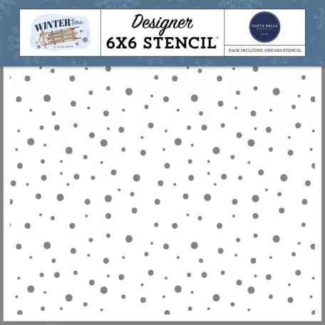 Carta Bella Stencil 6" (15 cm) - Stencil - Wintertime (1 csomag)