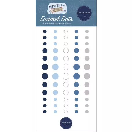 Carta Bella Díszítőelem  - Enamel Dots - Wintertime (1 csomag)