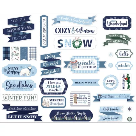 Carta Bella Kivágatok  - Frames & Tags - Wintertime (1 csomag)