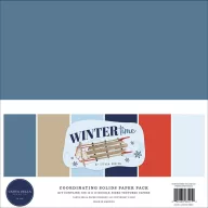   Carta Bella Papírkészlet 12" (30 cm) - Coordinating Solids Paper Pack - Wintertime (6 lap)