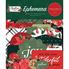   Carta Bella Kivágatok  - Ephemera - Merry Christmas Flora (1 csomag)