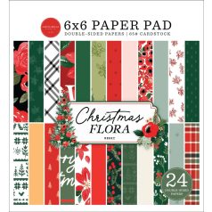   Carta Bella Papírkészlet 6" (15 cm) - Paper Pack - Merry Christmas Flora (24 lap)