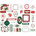 Carta Bella Kivágatok  - Ephemera - Peaceful Christmas Flora (1 csomag)