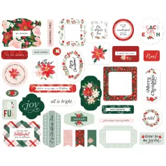   Carta Bella Kivágatok  - Ephemera - Peaceful Christmas Flora (1 csomag)