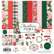   Carta Bella Papírkészlet 12" (30 cm) - Collection Kit - Peaceful Christmas Flora (1 csomag)