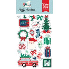   Echo Park Pufi matrica  - Puffy Stickers - Happy Holidays (1 ív)