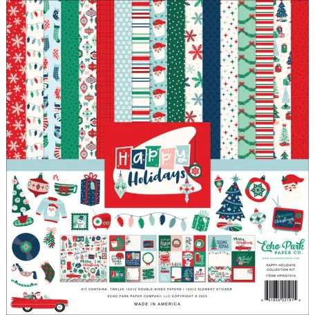 Echo Park Papírkészlet 12" (30 cm) Collection Kit Happy Holidays (1 csomag)