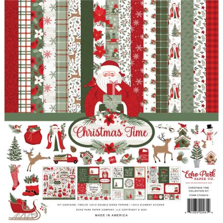 Echo Park Papírkészlet 12" (30 cm) - Collection Kit - Christmas Time (1 csomag)