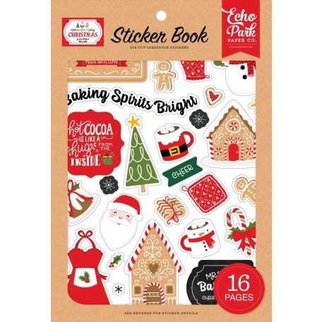 Echo Park Matrica készlet  - Sticker Book - Have A Holly Jolly Christmas (16 ív)
