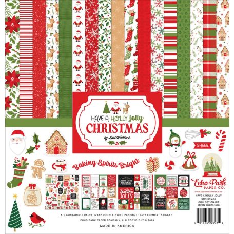 Echo Park Papírkészlet 12" (30 cm) - Collection Kit - Have A Holly Jolly Christmas (1 csomag)