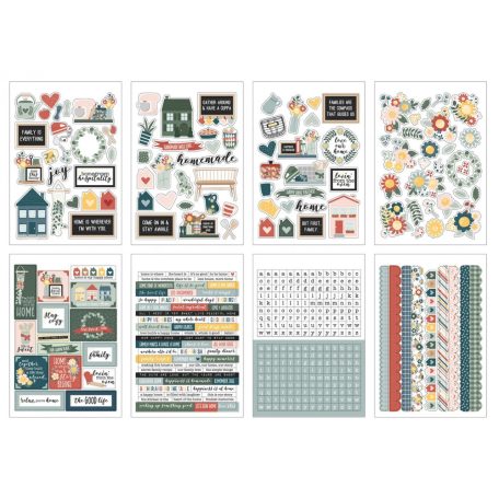 Echo Park Matrica készlet  - Sticker Book - Good To Be Home (16 ív)
