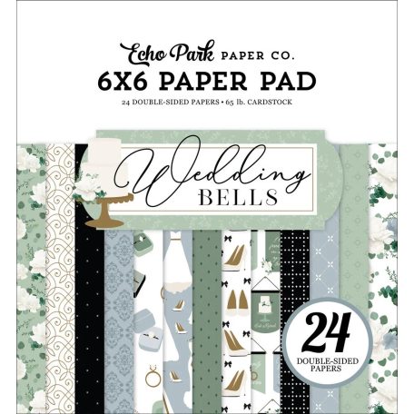 Echo Park Papírkészlet 6" (15 cm) - Paper Pack - Wedding Bells (24 lap)