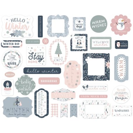 Echo Park Kivágatok  - Ephemera - Winterland (1 csomag)