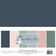  Echo Park Papírkészlet 12" (30 cm) - Coordinating Solids Paper Pack - Winterland (6 lap)