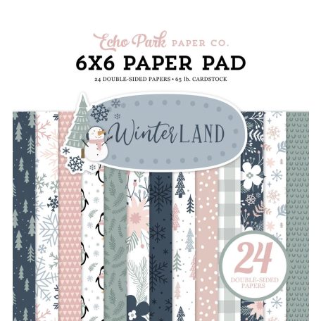 Echo Park Papírkészlet 6" (15 cm) - Paper Pack - Winterland (24 lap)