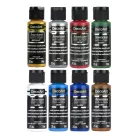 8 db Akrilfesték - selyemfényű 59ml - Holiday Colors - DecoArt Americana® Multi-Surface Satin (1 csomag)