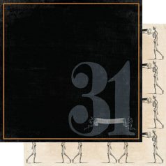   Scrapbook papír 12" (30 cm) - Thirty First - Happy Haunting (1 ív)