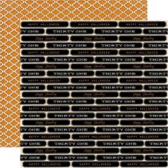   Scrapbook papír 12" (30 cm) - Moroccan - Happy Haunting (1 ív)