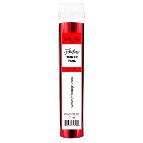 Picket Fence Studios Toner fólia 6"x9' (15 cm x 270 cm) - Poinsettia Red - Fabulous Toner Foil (1 db)
