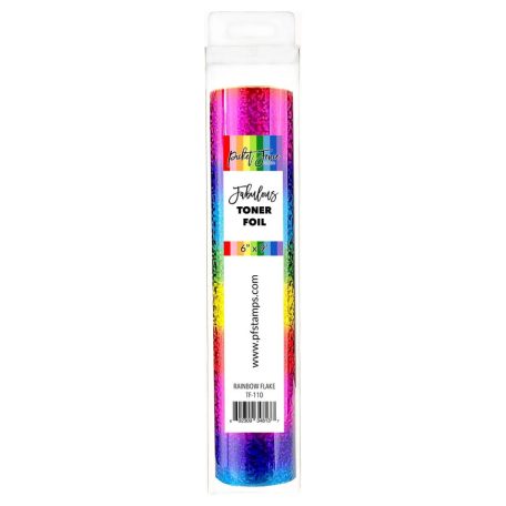 Picket Fence Studios Toner fólia 6"x9' (15 cm x 270 cm) - Rainbow Flake - Fabulous Toner Foil (1 db)
