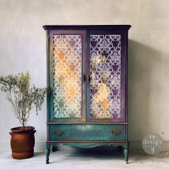   Re-Design with Prima Dekor Stencil 9"X12" - Regal Striae - Decor Stencils (1 db)