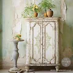   Re-Design with Prima Dekor Stencil 9"X12" - Splendid Scroll - Decor Stencils (1 db)