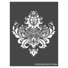 Re-Design with Prima Dekor Stencil 9"X12" - Royal Brocade - Decor Stencils (1 db)