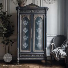   Re-Design with Prima Dekor Stencil 9"X12" - Royal Brocade - Decor Stencils (1 db)