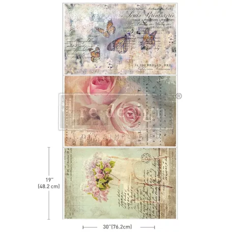 ReDesign with Prima Decoupage papír 19"X30" - Dreamy Delights - Découpage Décor Tissue Paper (1 csomag)